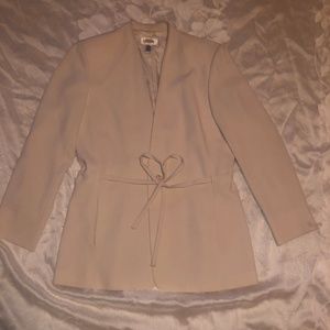 Talbots Tan Tied Blazer